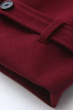 Vintage Waisted Lapel Wool Overcoat