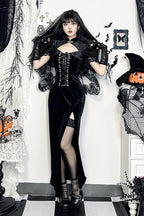 Slim Fit Oriental Gothic Dress