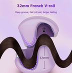 french wave hair curling iron