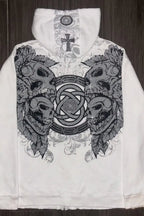Retro Camo Print Oversized Hoodie