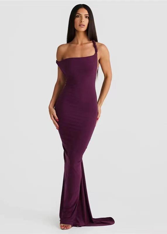 Backless Sling Slim Fit Long Dress