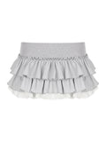 Layna Low Waist Ruffle Mini Skirt