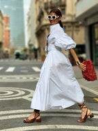 Vera Minimalist White Dress Everyday Luxe Edit