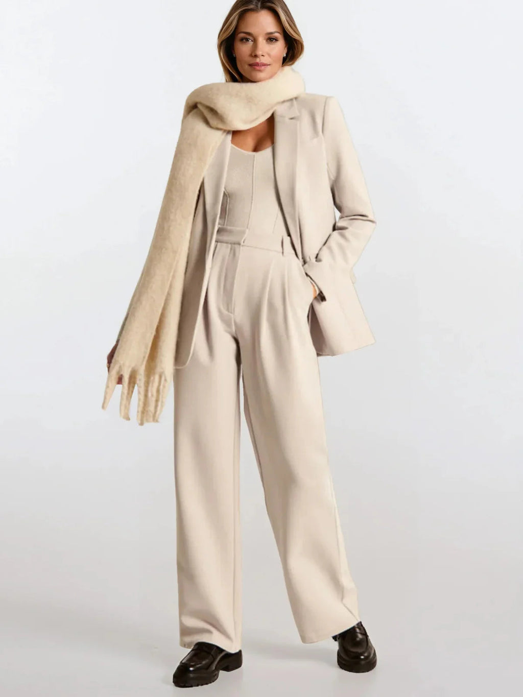High Waist Wide-leg Casual Pants