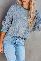 Just Too Sweet Cable Knit Sweater - 2 Colors