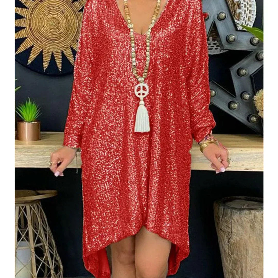 Alfhild Boutique Glittery Sequin Dress Statement Occasion Edit