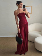 Becky Maxi Dress Maroon