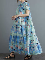 Highest Hopes Printed Smock Dress