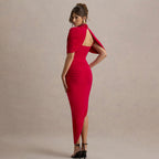 Deardorff Midi Dress Red