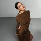 Cerva Maxi Dress Brown