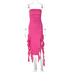 Aliza Mini Dress Rose Red