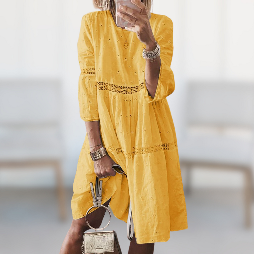 Ainhoa Aesthetic Embroidered Dress Evening Wear Edit