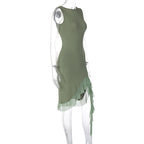 Mezuna Midi Dress Green