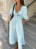 Sky Midi Dress Blue
