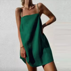 Adria Statement Short Linen and Cotton Dress Boutique Collection