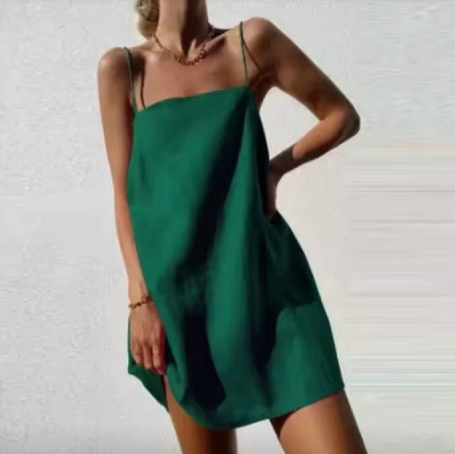 Adria Statement Short Linen and Cotton Dress Boutique Collection