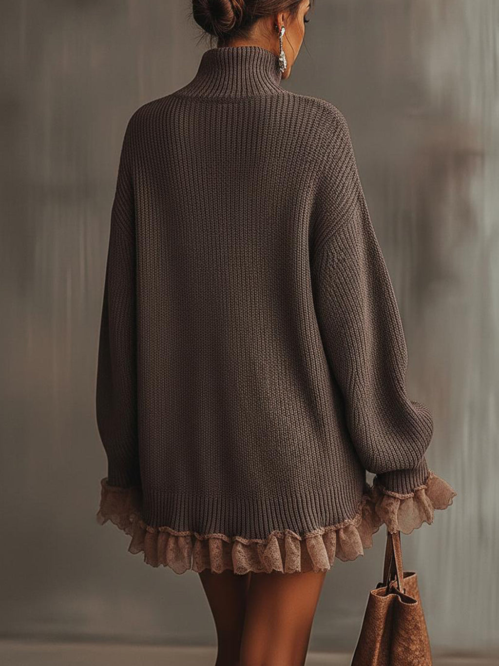 Janice | Ruffled Knit Dress