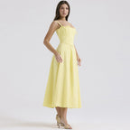 Sunflower Slit Dress Yellow