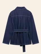 Lexie Belted Denim Jacket