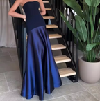 Nicoletta Luxe Strapless Long Dress Designer Edit