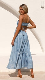 Murphy Maxi Dress Blue