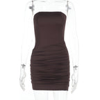 Castro Mini Dress Brown