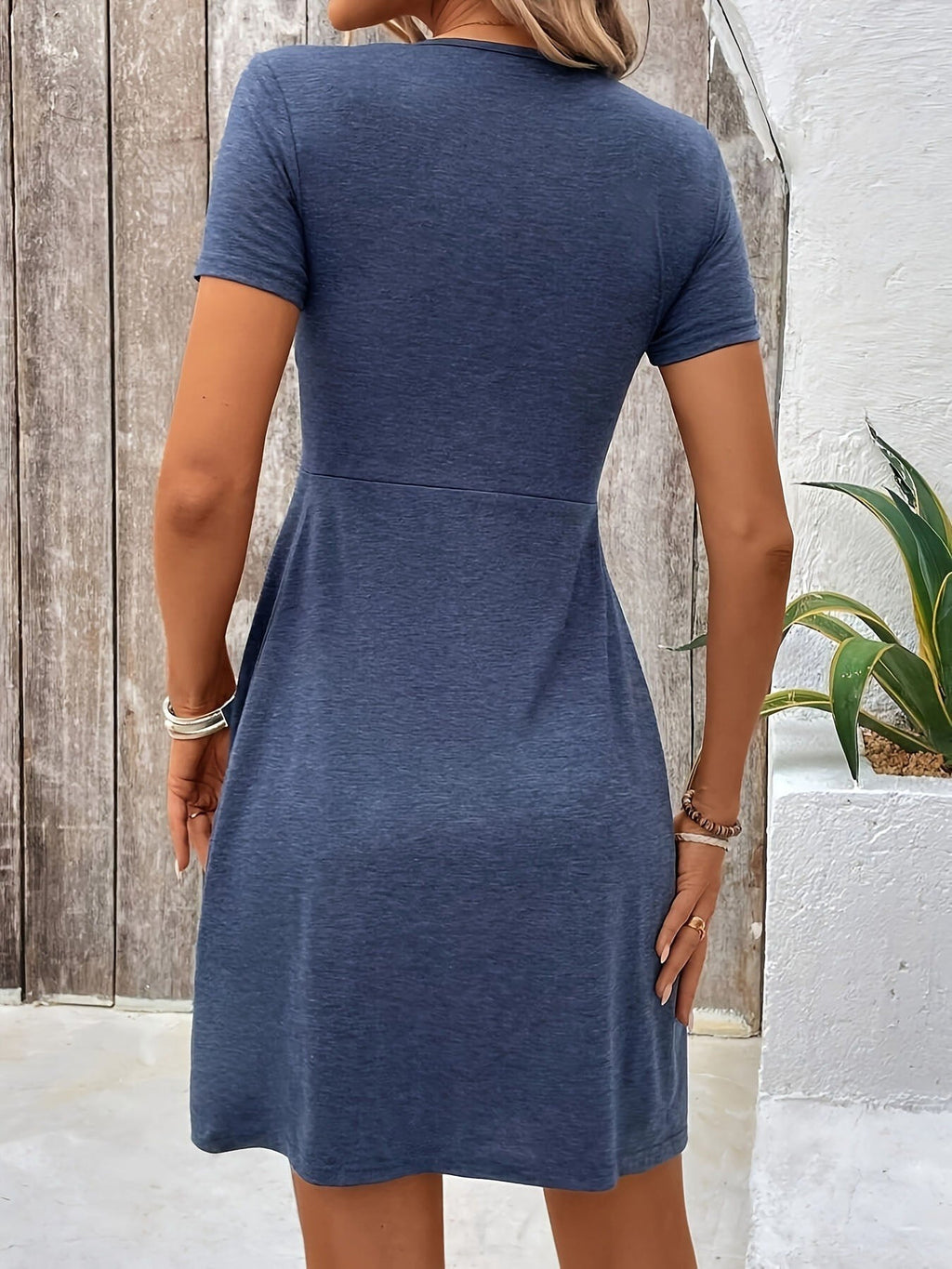 Crossed Knit Dress