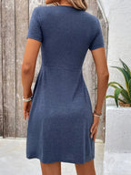 Crossed Knit Dress