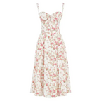 Fiorella Elevated Midi Corset Dress Premium Wardrobe Essential