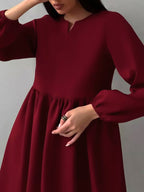 Sansa Dress Maroon