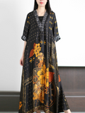 Just My Type Loose V-neck A-line Dress
