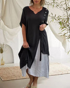 Iliana Statement Short Sleeve Dress Designer Edit