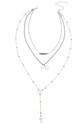 Cross Layer Chain Necklace