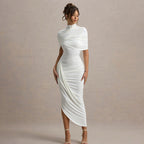 Deardorff Midi Dress White