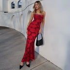 Frederick Maxi Dress Red