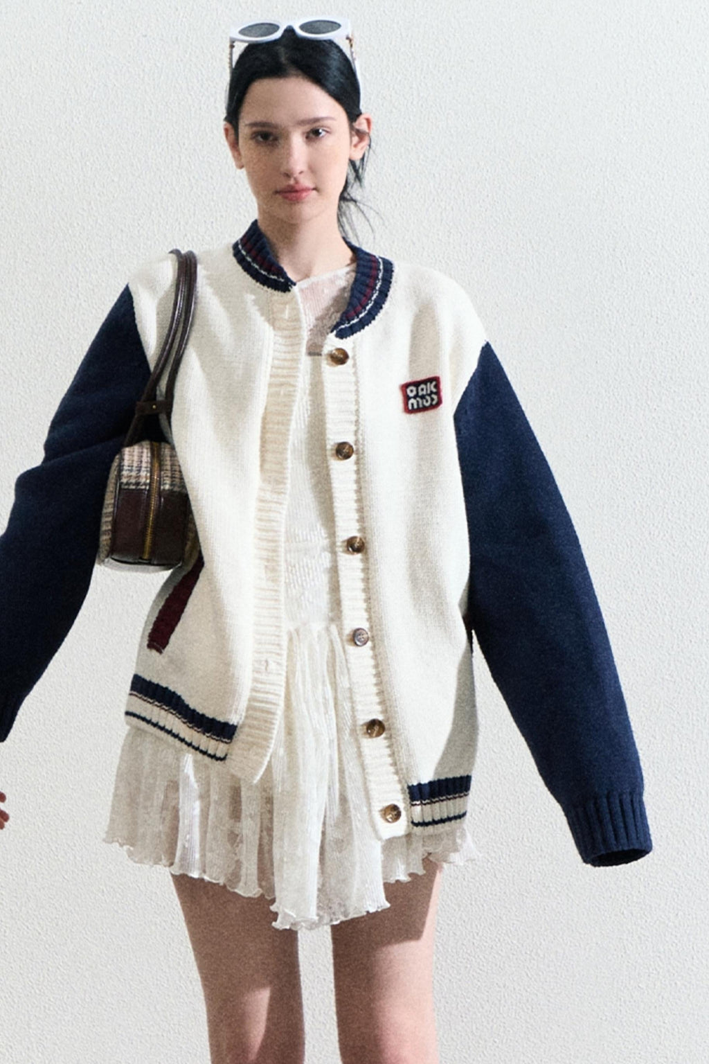 Varsity-Style Cardigan Jacket