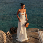 Cruz Maxi Dress White