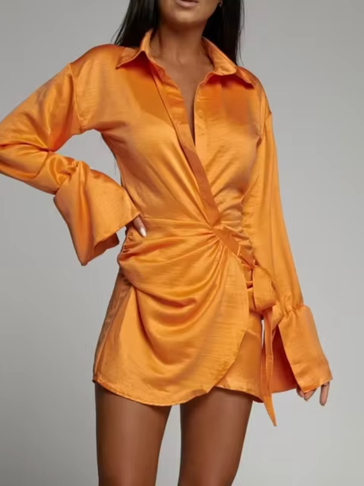 Doris Luxe Dress with Collar Designer Edit