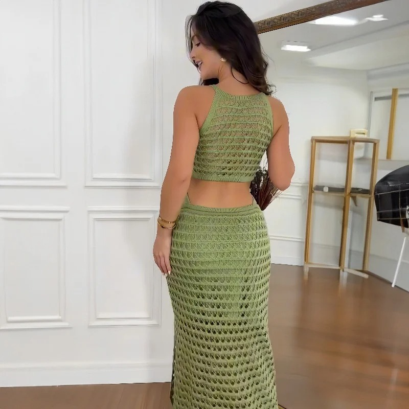 Brianna Timeless Knitted Summer Dress Evening Wear Edit