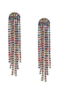 Crystal Tassel Hanging Earrings