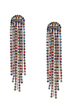 Crystal Tassel Hanging Earrings