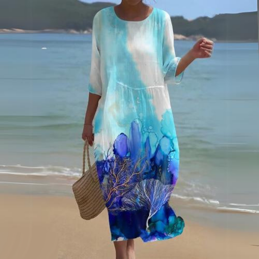 Jasmine Exclusive Women's Formal Dress with Floral Print Statement Occasion Edit