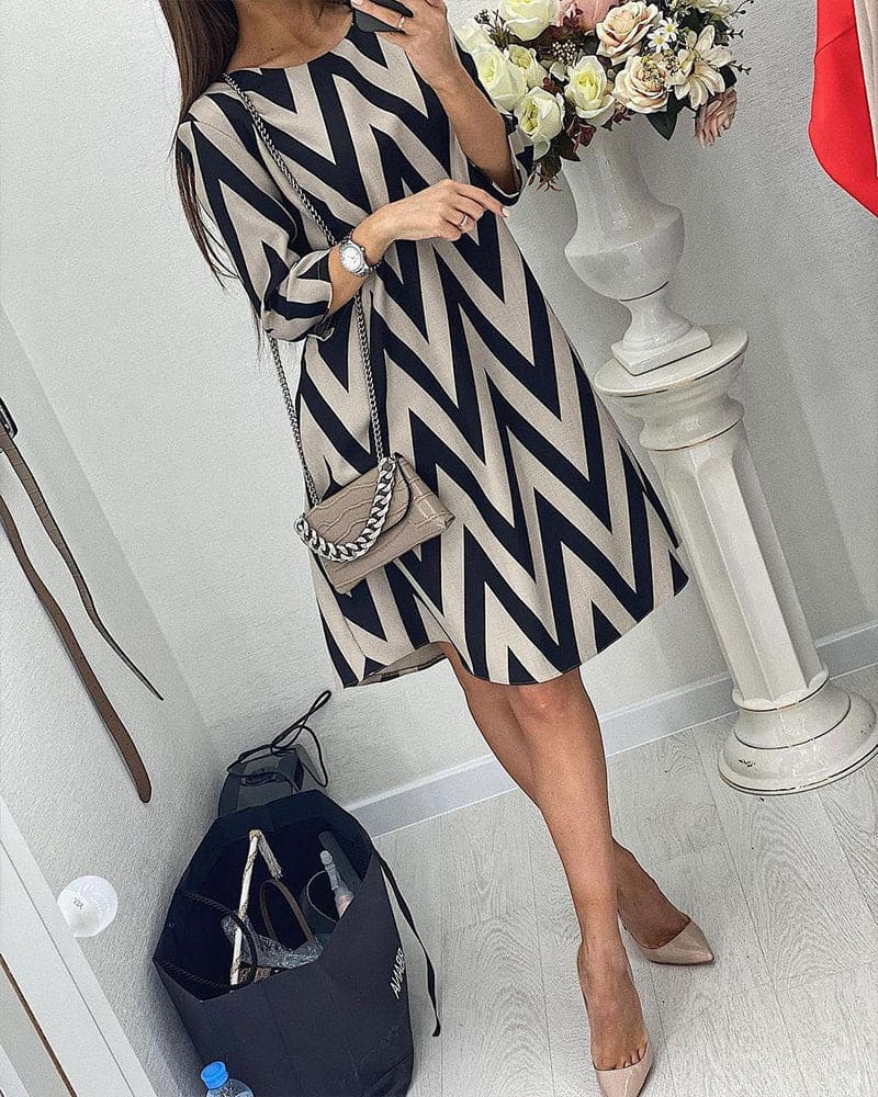 Helga Modern and Comfortable Summer Dress for Women Office and Evening