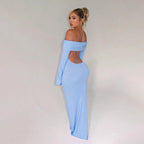 Vision Bodycon Dress Blue
