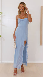 Crenn Maxi Dress Blue