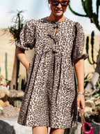 Ariadna Premium Leopard Dress Chic Silhouette Collection