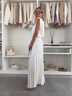 Royal Swan Pleated Two Sets