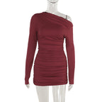 Ruby Radiance Dress Maroon