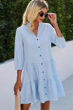 Lisbeth Elevated Checked V Neck Dress Statement Occasion Edit