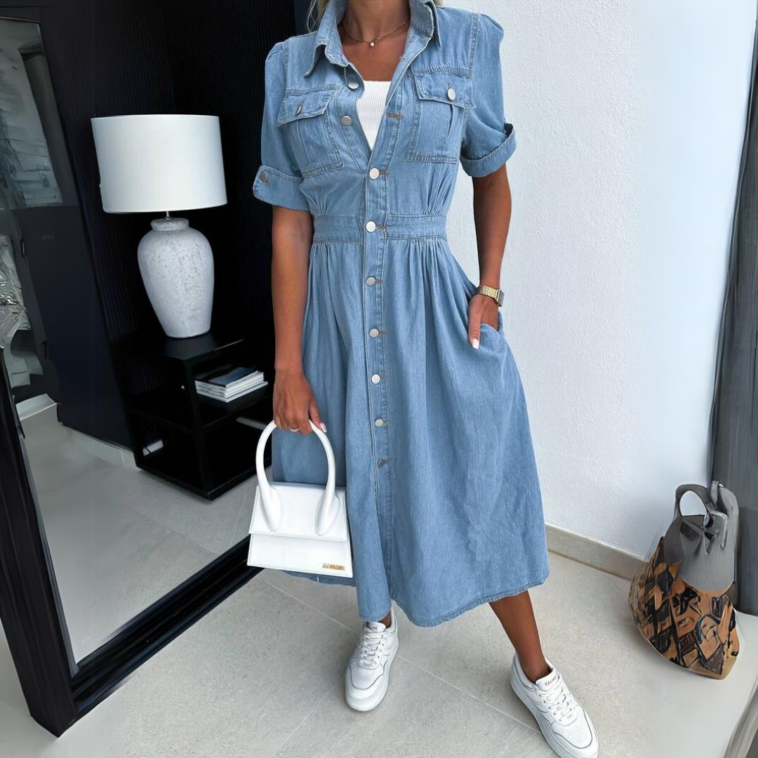 Penelope Exclusive Denim Dress for Women Boutique Collection